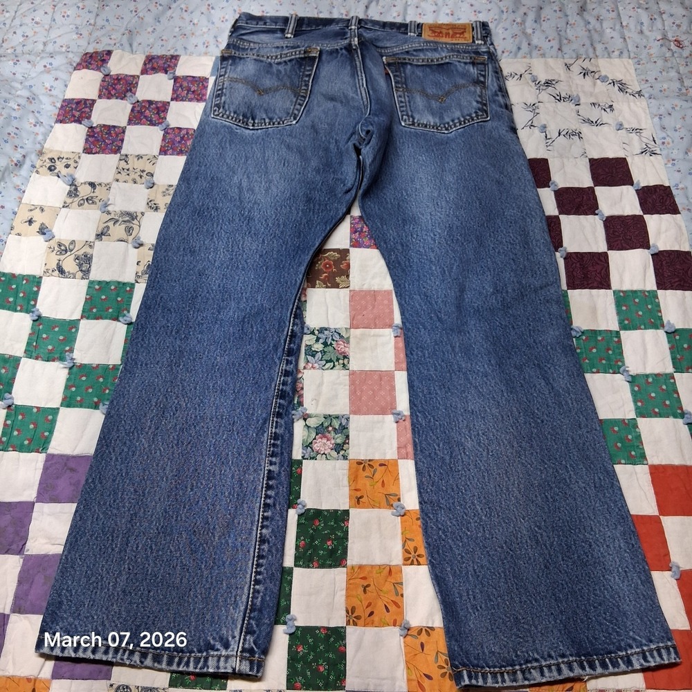 Levi's Men's Bootcut Jeans Blue - Picture 7 of 12